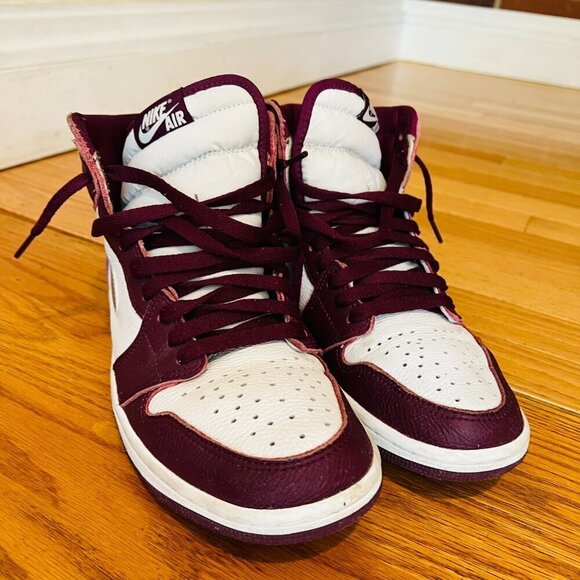 Size 8.5 - Jordan 1 Retro High OG Bordeaux Clean (555088-611) - Picture 6 of 16